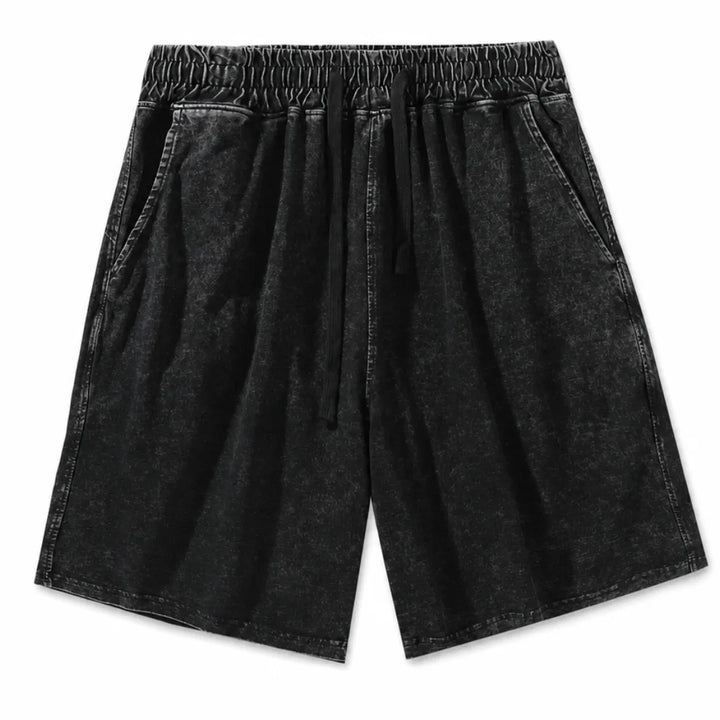 Luc Washed Shorts - Color:Black;Size:XS