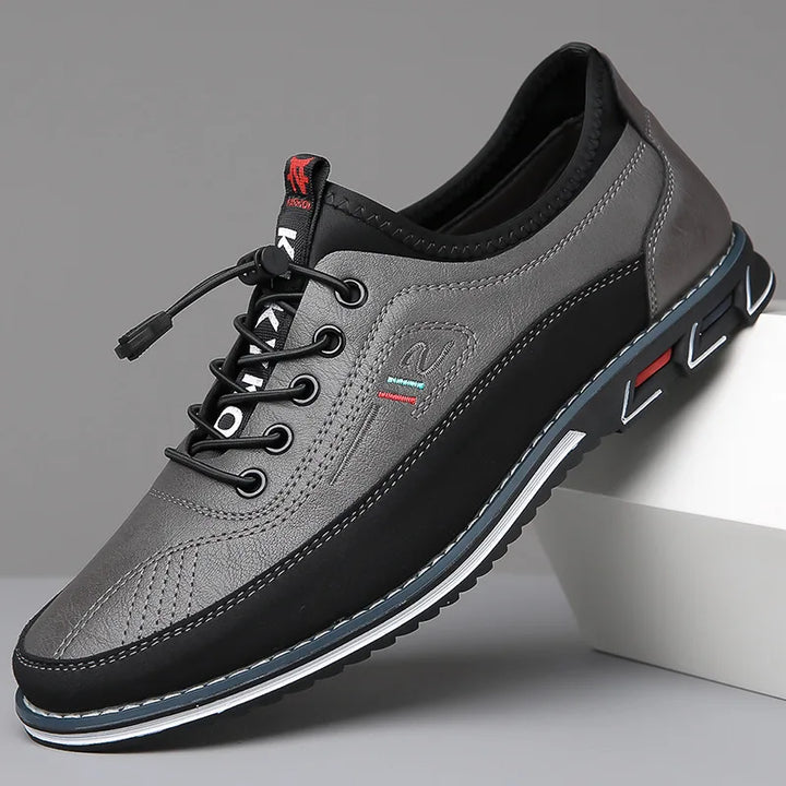 Lucian | Men's Premium Comfort Leather Shoes - Gray
