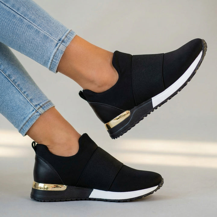 Lucille Wedge Loafers - Color:Black;Size:36