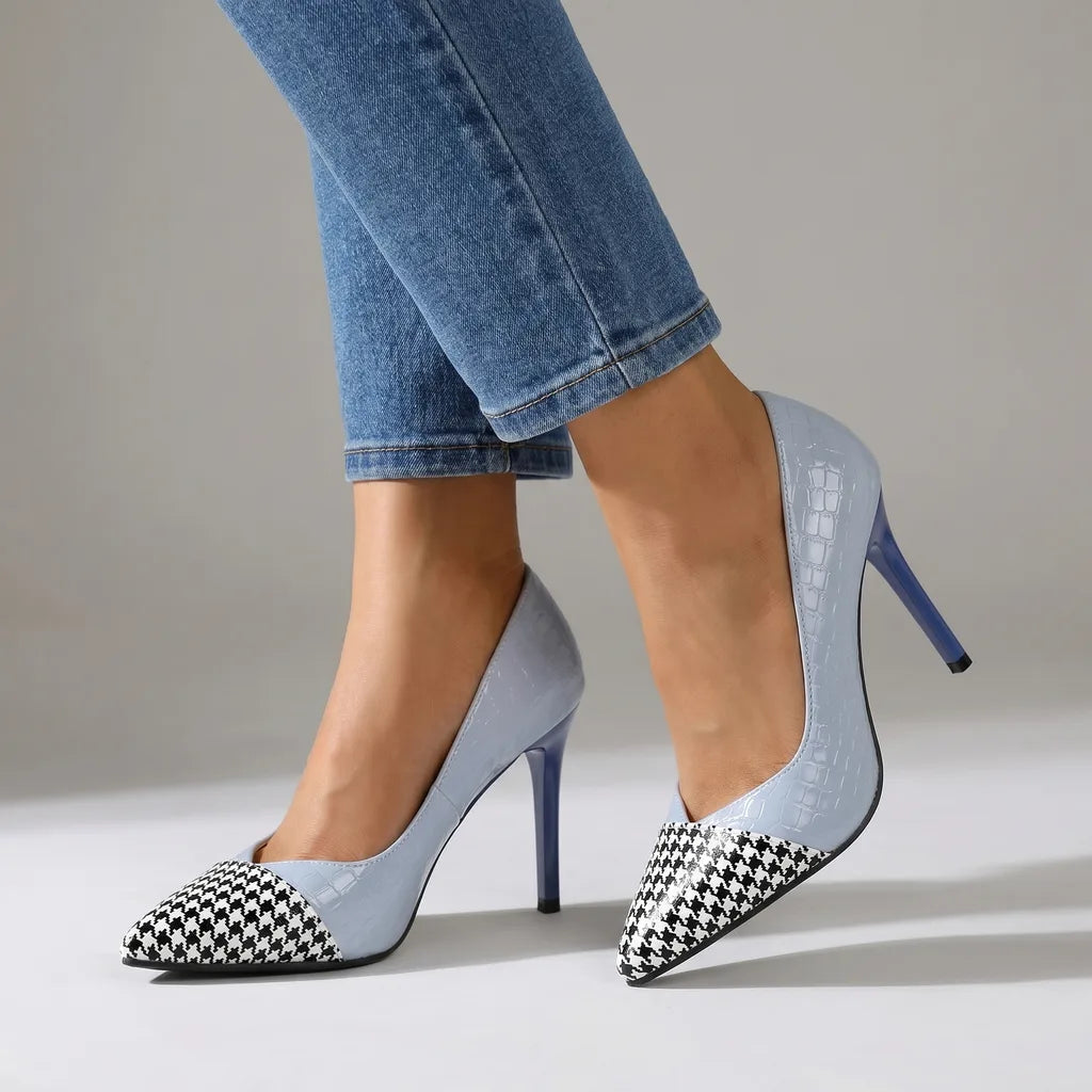 Luisa Pointed-Toe Pumps - Color:Blue;Size:35