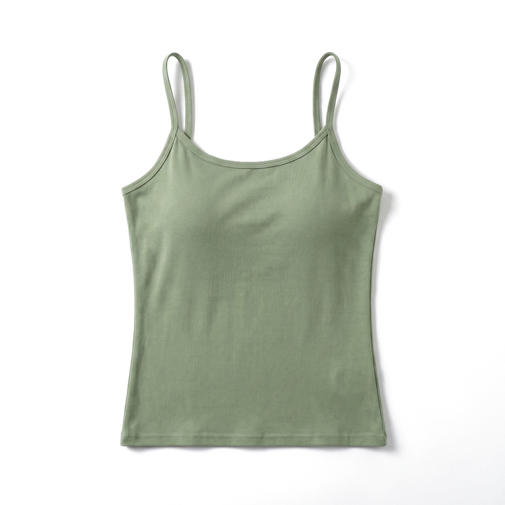 Luna Essential Stretch Cami - Color:Fruit Green;Size:S