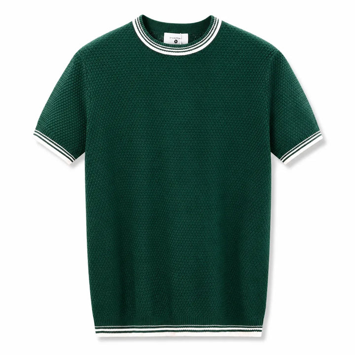 Luther Detailed T-Shirt - Color:Green;Size:S