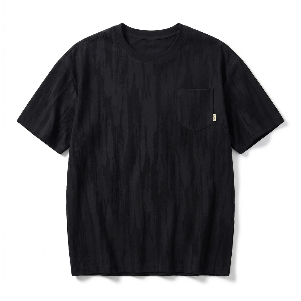 Luther Textured Tee - Color:Black;Size:S