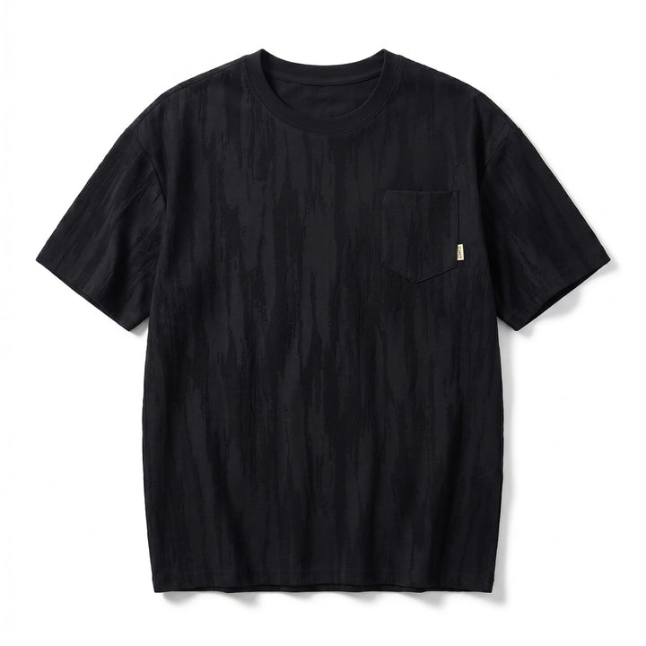 Luther Textured Tee - Color:Black;Size:S