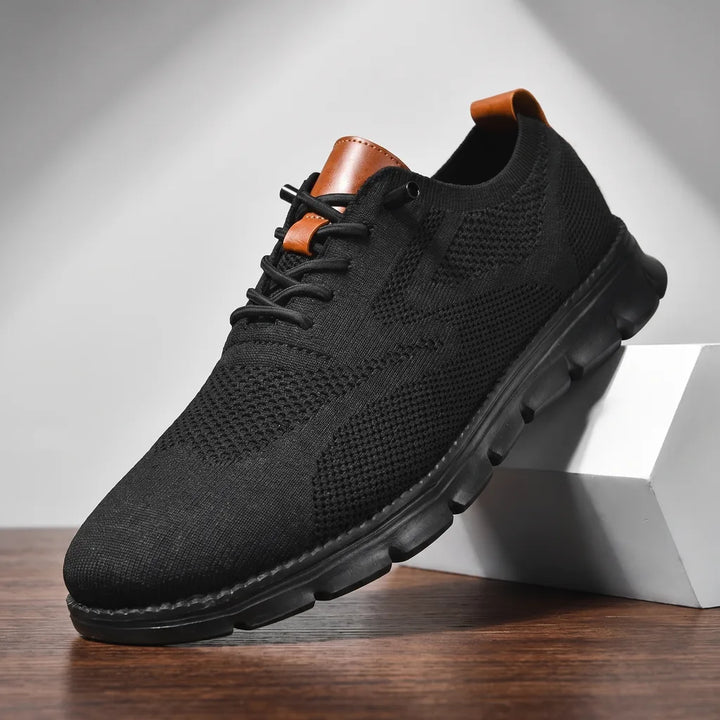 Men's Black Fuller Breathable Platform Sneakers