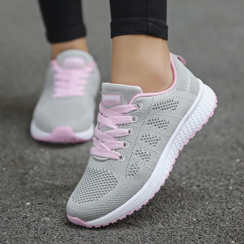 Mabry | Women's Orthopedic Walking Shoes - Color:Grayish Pink;Size:35
