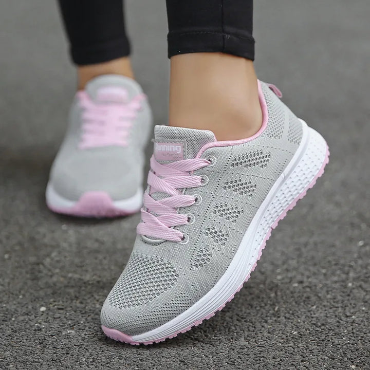Mabry | Women's Orthopedic Walking Shoes - Color:Grayish Pink;Size:35