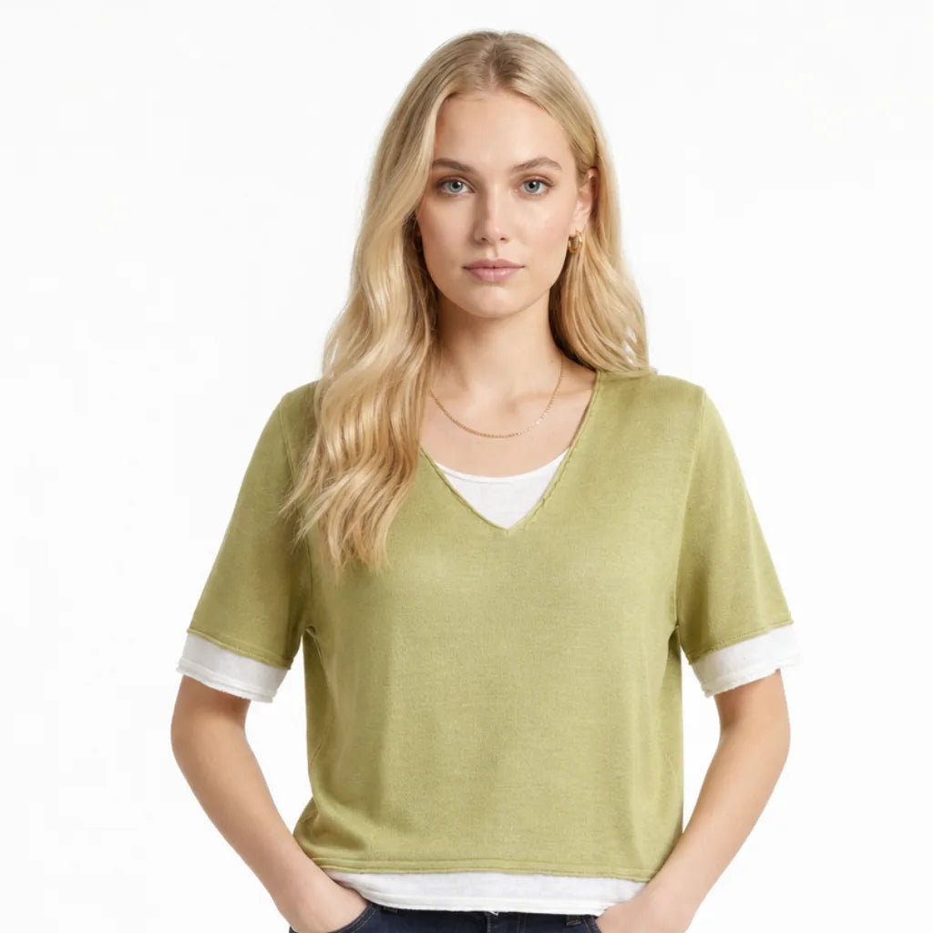 Women's Britton Layered Knit Top