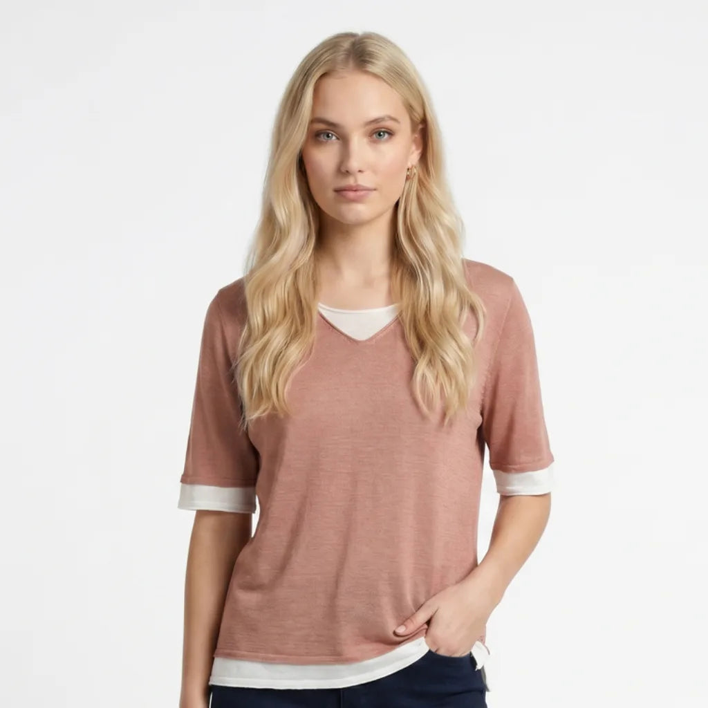 Women's Britton Layered Knit Top