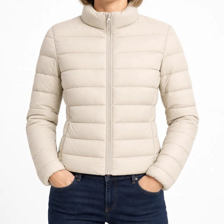 Maeve | Quilted Jacket - Color:White;Size:S
