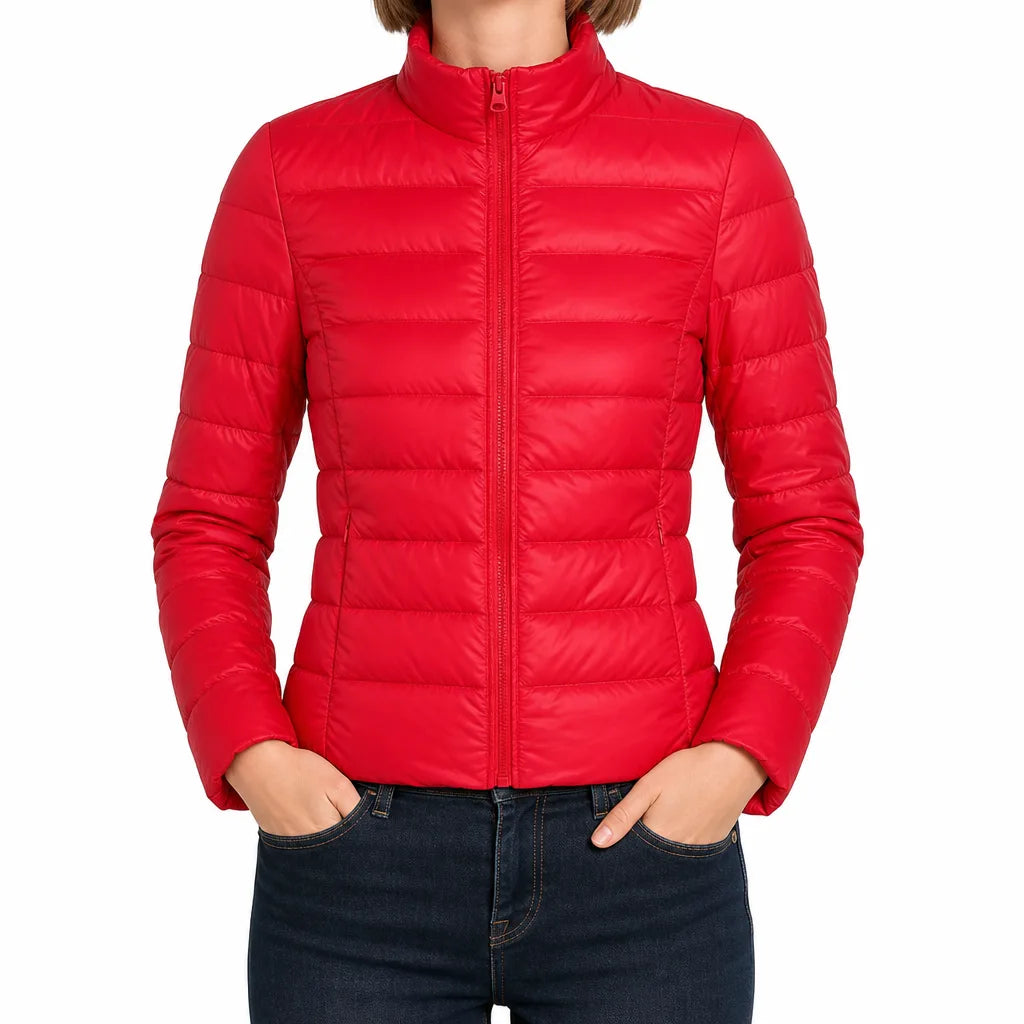 Maeve | Quilted Jacket - Color:White;Size:4XL