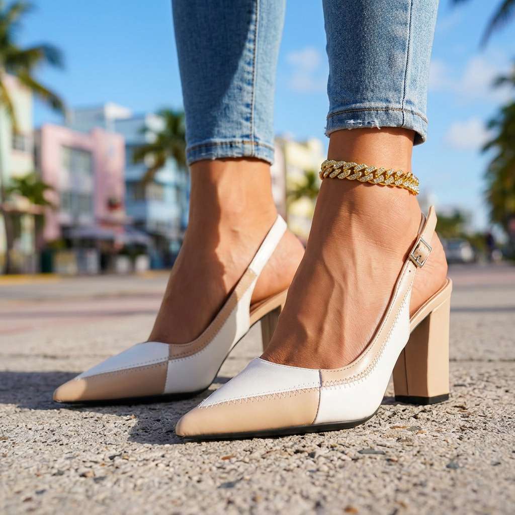 Vanessa Slingback Heels