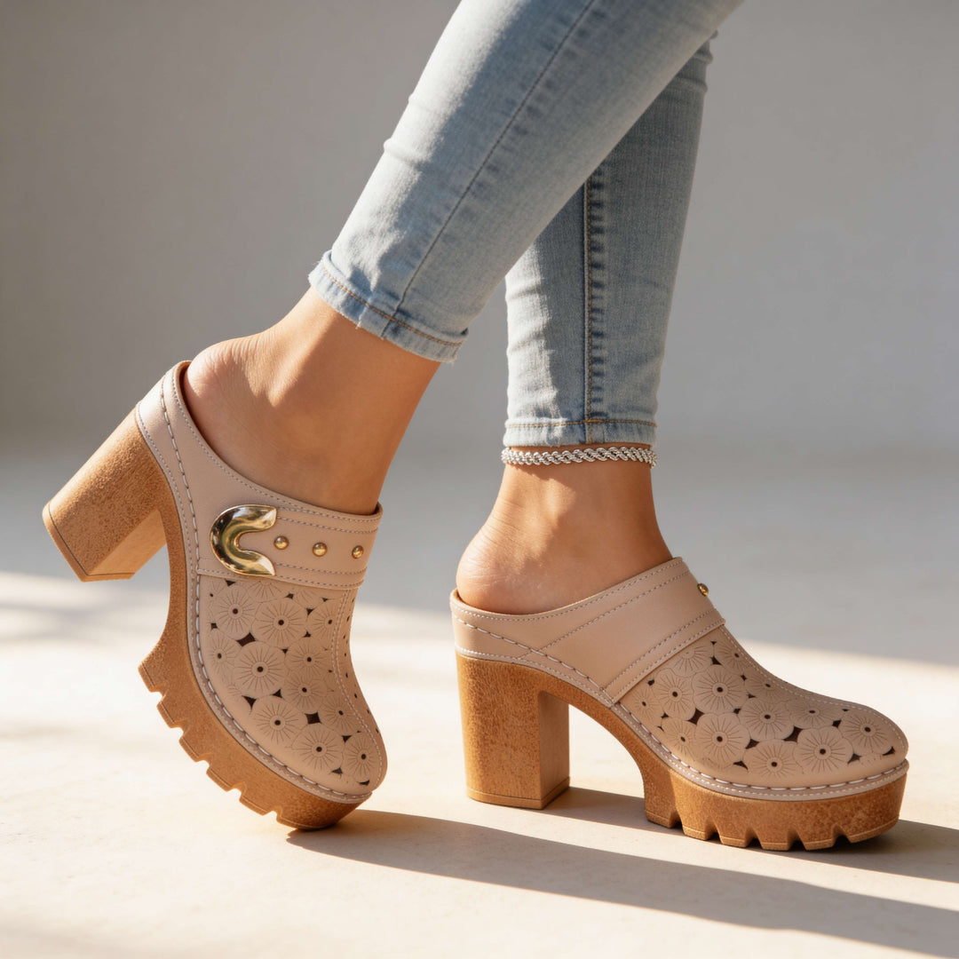 Melissa Buckle Slip-On Clogs