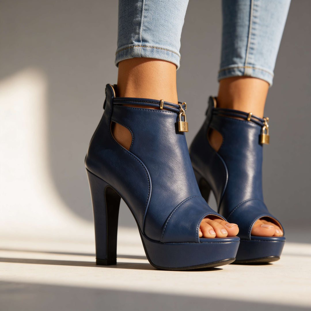 Valeria Open Toe Heels