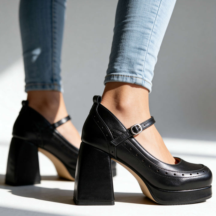Amelia Brogue Heels