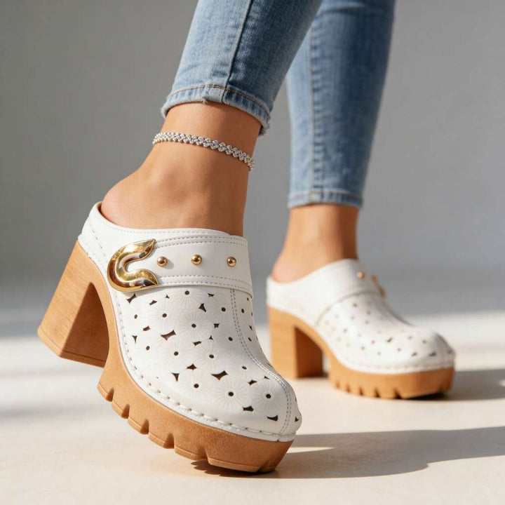 Melissa Buckle Slip-On Clogs