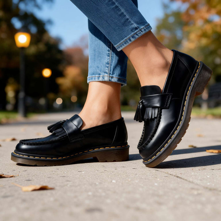 Margot | Orthopedic Leather Tassel Loafers