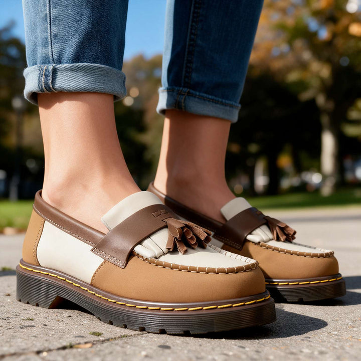 Margot | Orthopedic Leather Tassel Loafers