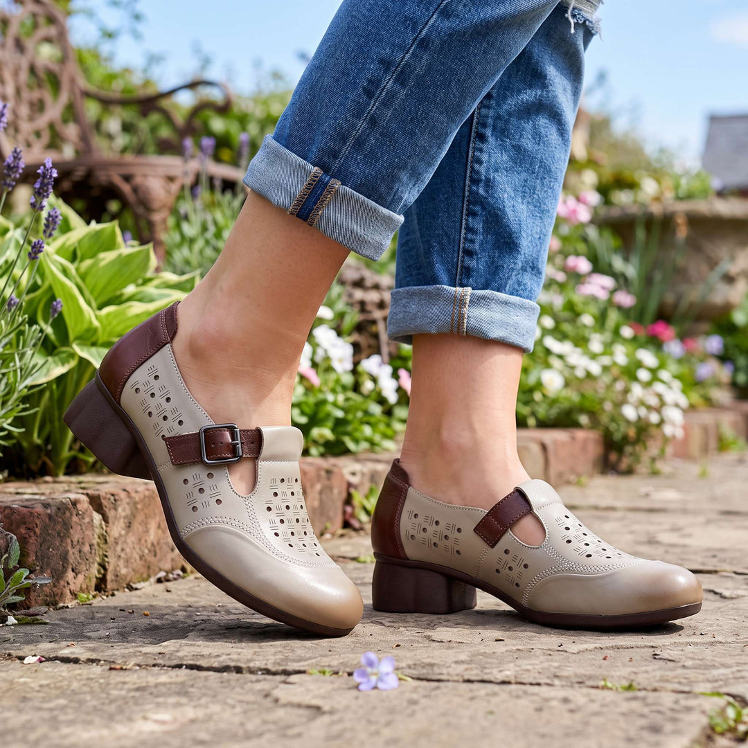 Marilyn Leather Buckle Loafers