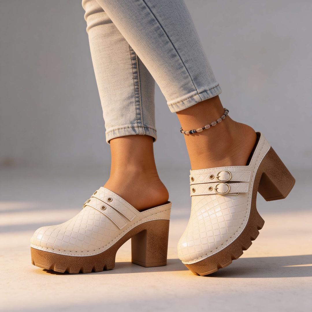 Jeannie Twin Strap Heels