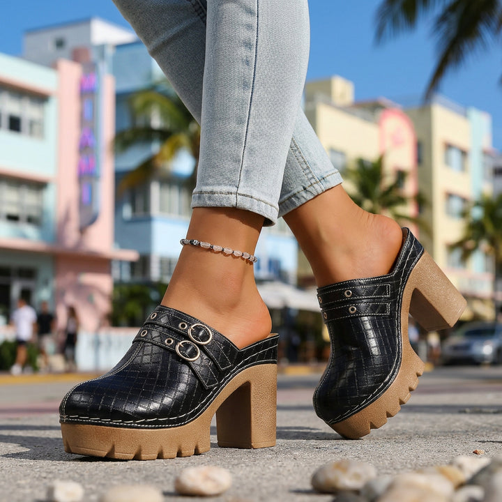 Jeannie Twin Strap Heels