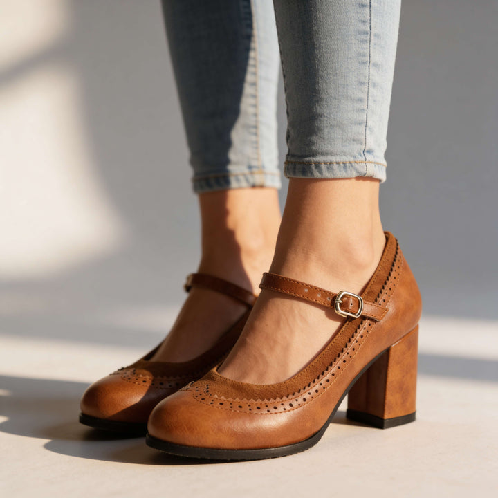 Abigail Brogue Loafers