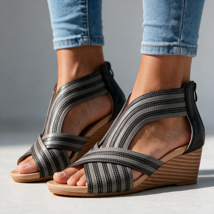 Audrey Cross-Strap Heels