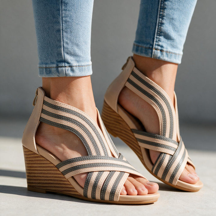 Audrey Cross-Strap Heels