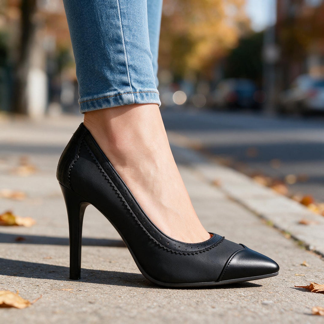 Abigail Brogue Stiletto Heels