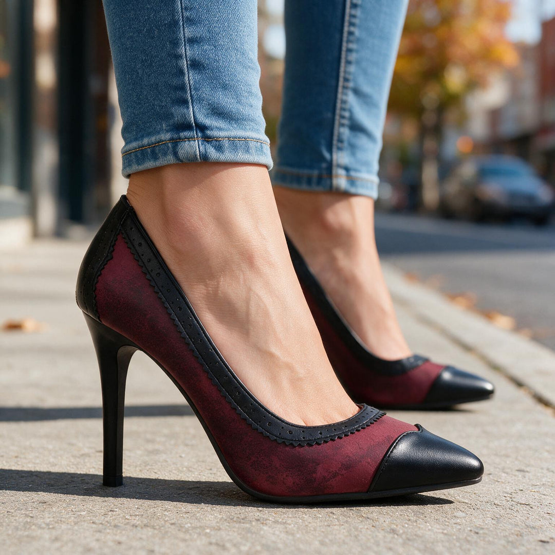 Abigail Brogue Stiletto Heels