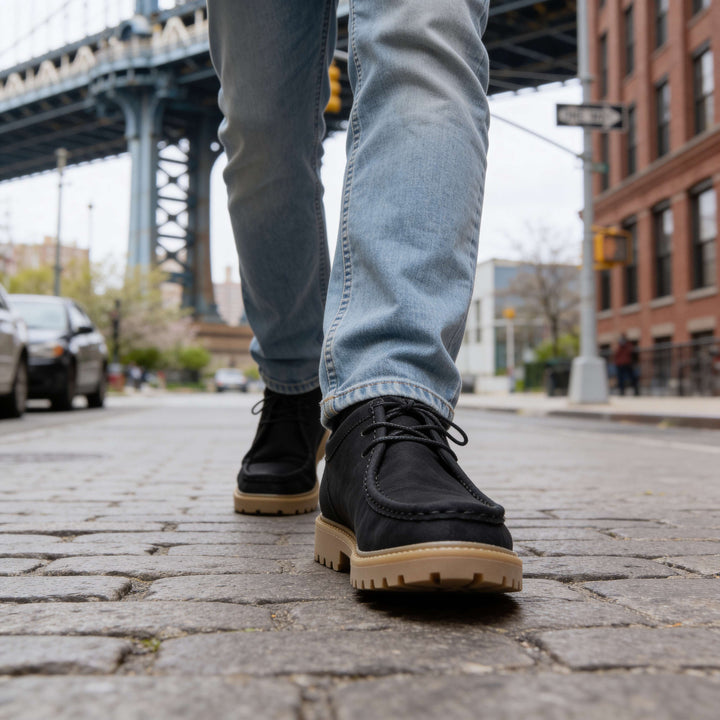 John Mason Leather Moc-Toe