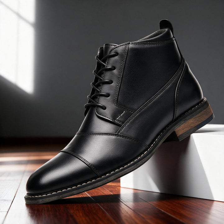 Sinclair Ankle Cap-Toe Derby Boots