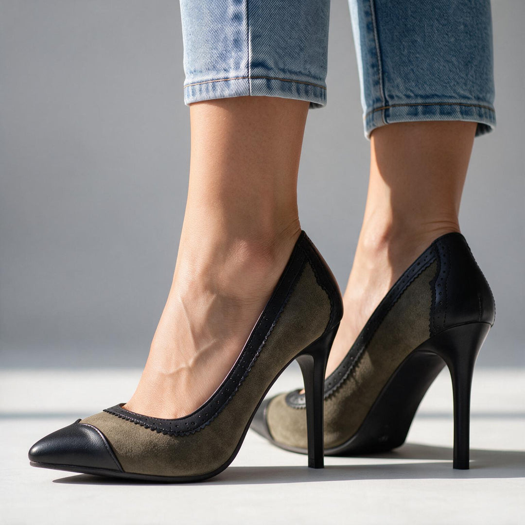 Abigail Brogue Stiletto Heels