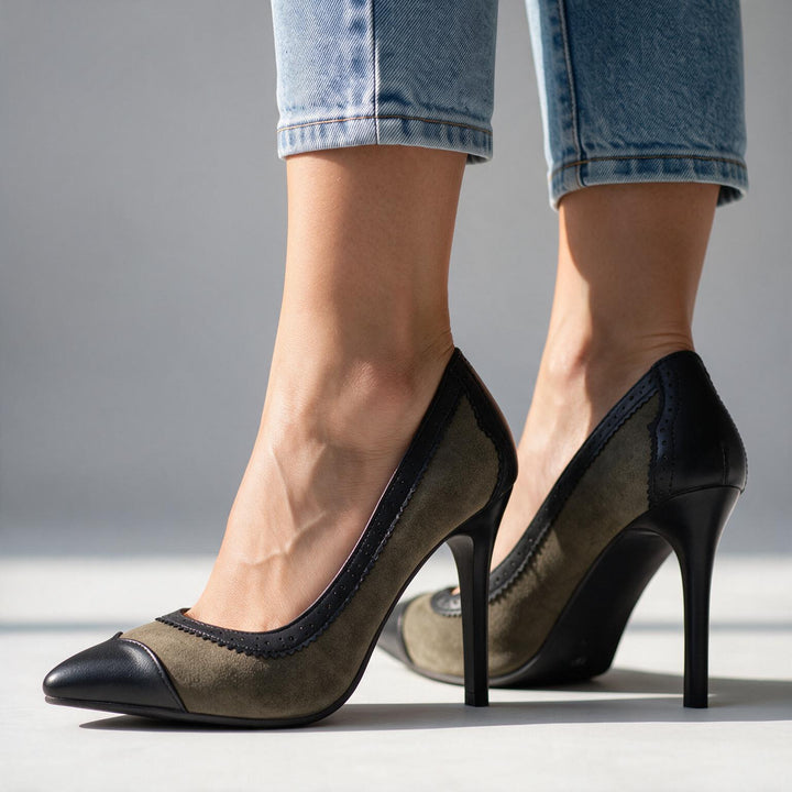 Abigail Brogue Stiletto Heels