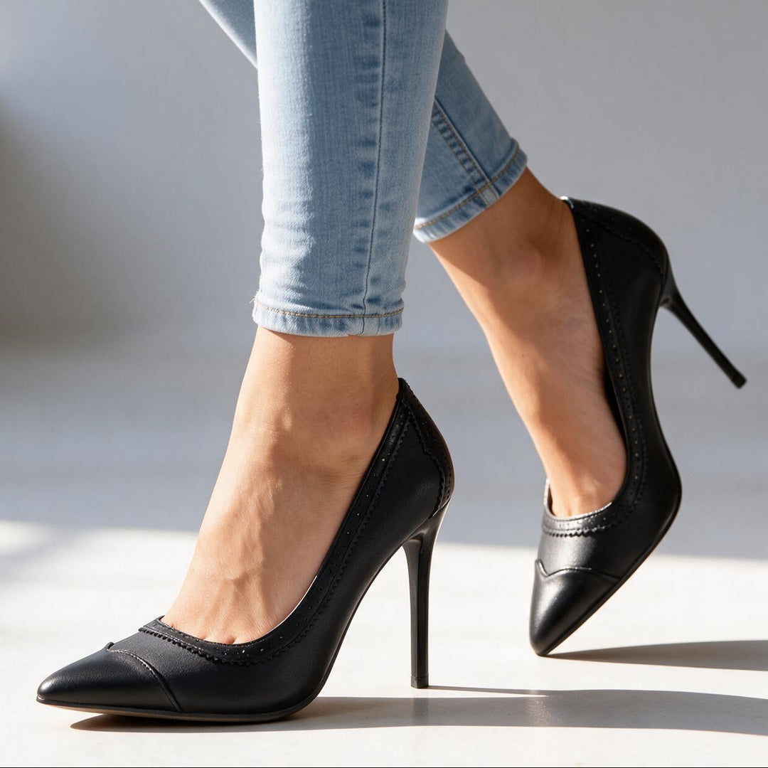 Abigail Brogue Stiletto Heels