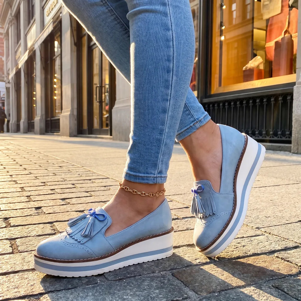 Men's Blue Wyndham Tassel Loafers