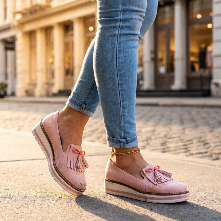 Men's Pink Wyndham Tassel Loafers