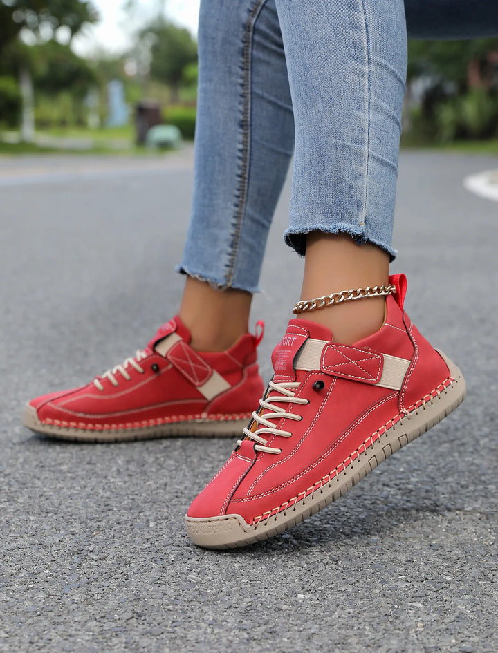 Maizie | Women's Orthopedic Hiking Sneakers  - Size:36;Color:Red