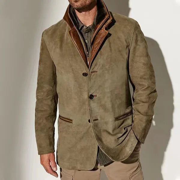 Marcus | Men's Vintage Winter Jacket - Color:Green;Size:XS