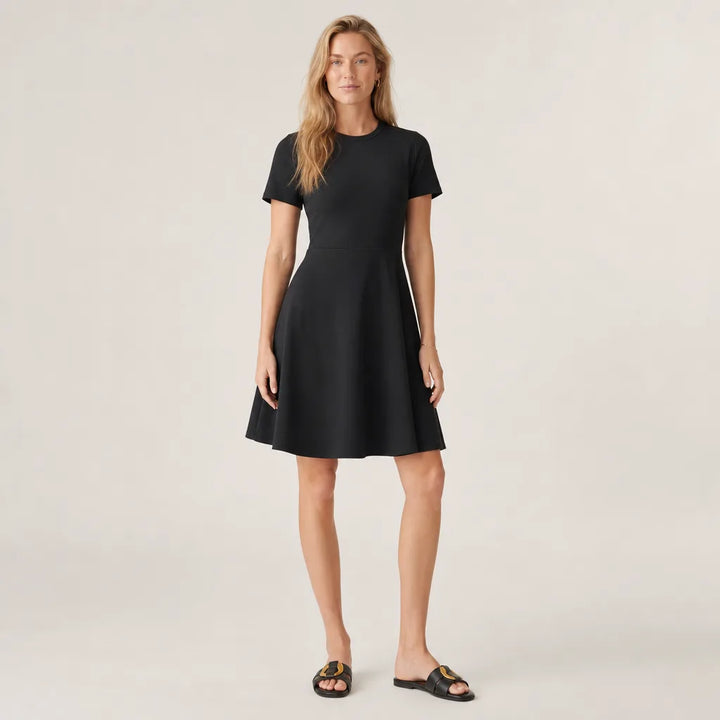 Maren Midi Dress - Color:Black;Size:XS