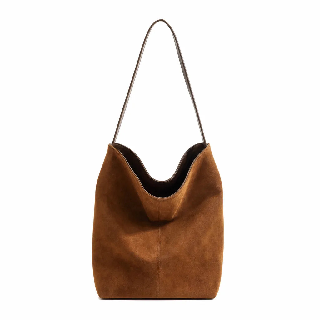 Margot Soft Bucket Bag - Color:Brown