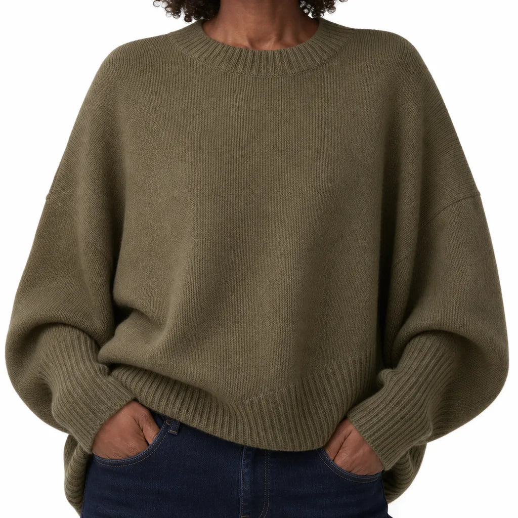 Women's Green Graham Crew Neck Sweater