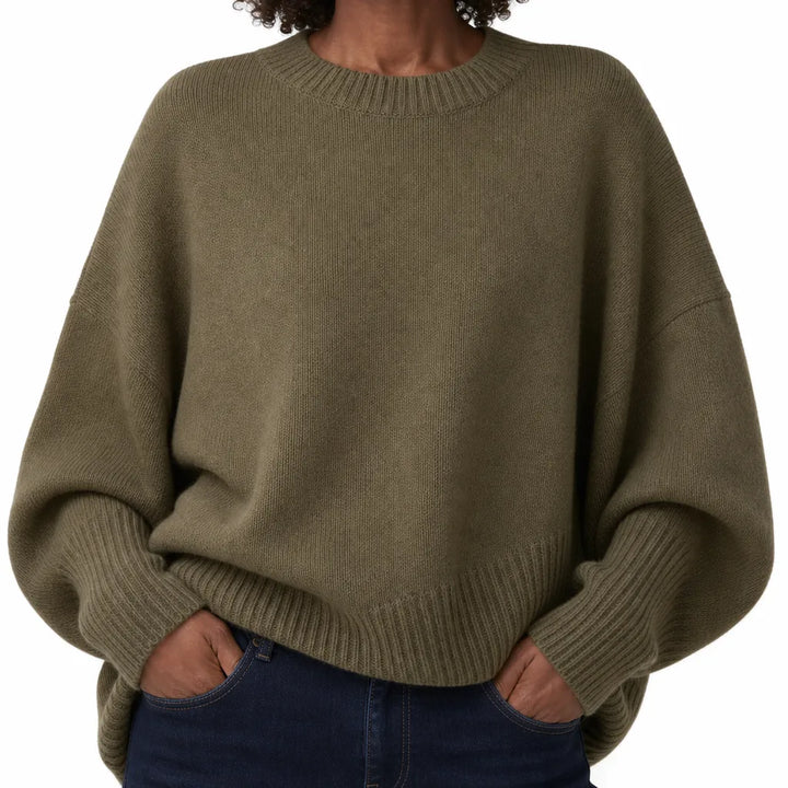Women's Green Graham Crew Neck Sweater