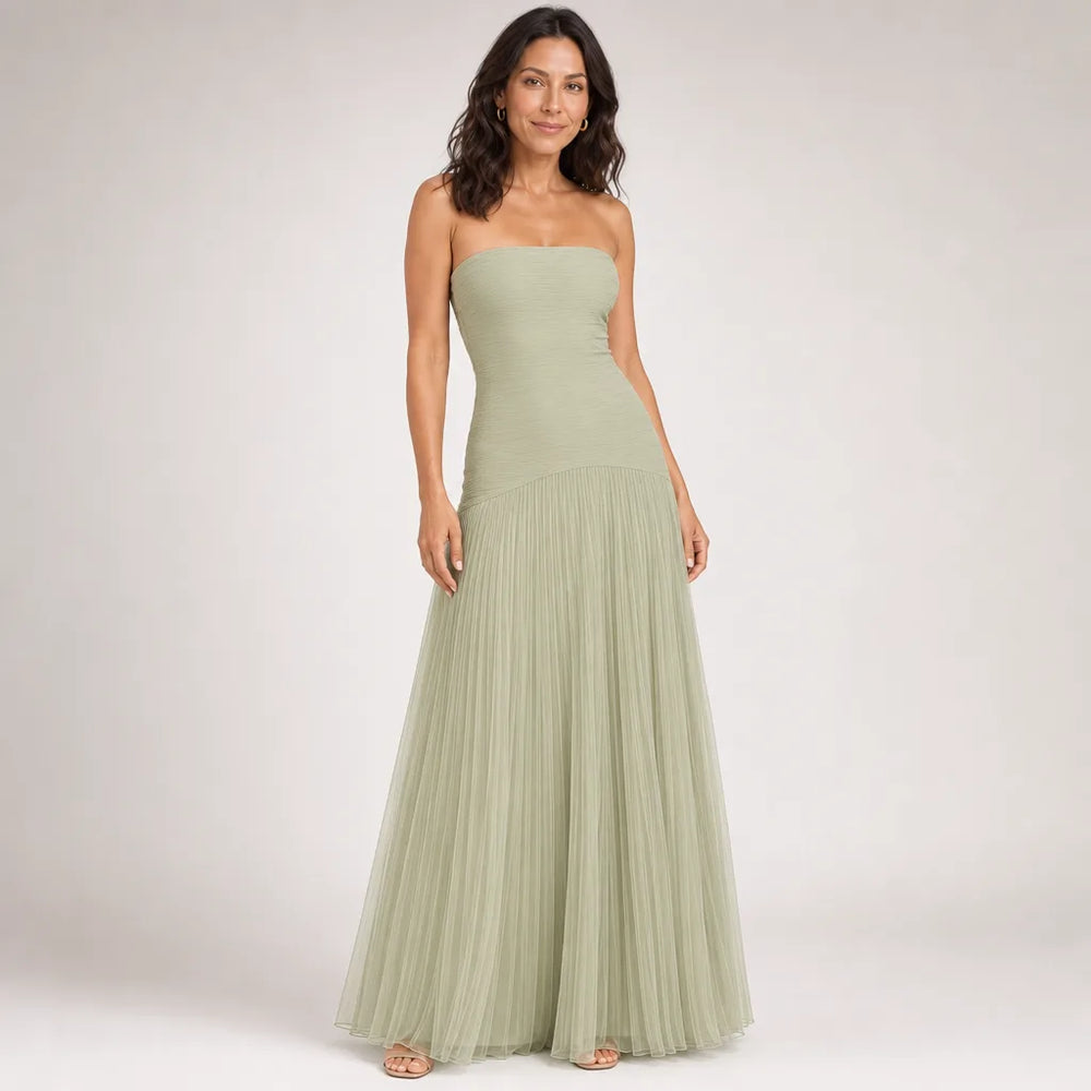 Women's As Shown Lucille Strapless Pleated Dress