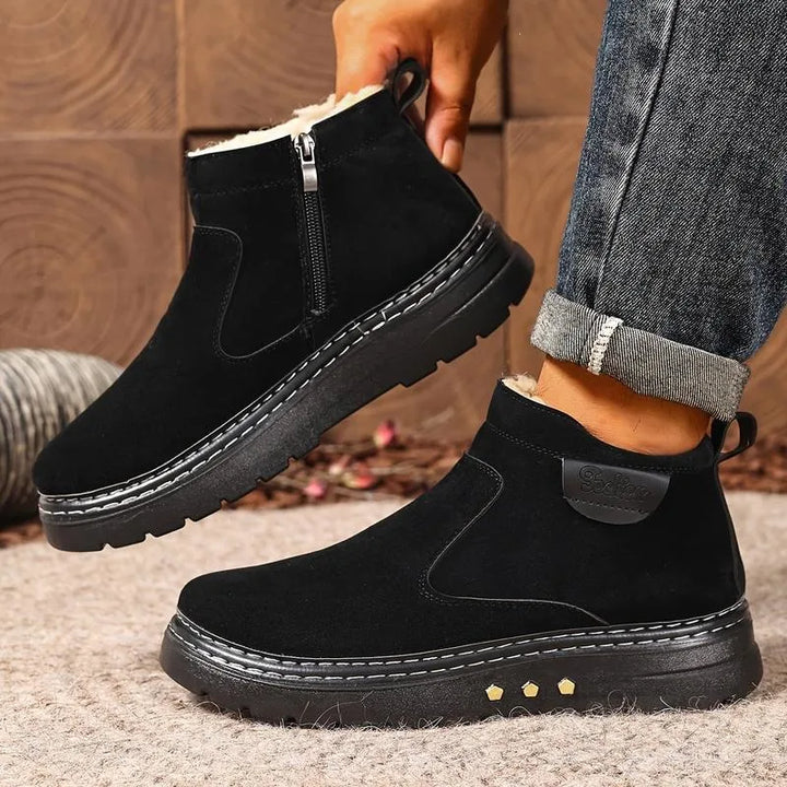 Marie | Women's Orthopedic Non-Slip Ankle Boots  - Color:Black;Size:38