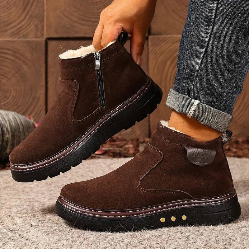 Marie | Women's Orthopedic Non-Slip Ankle Boots  - Color:Dark Brown;Size:38