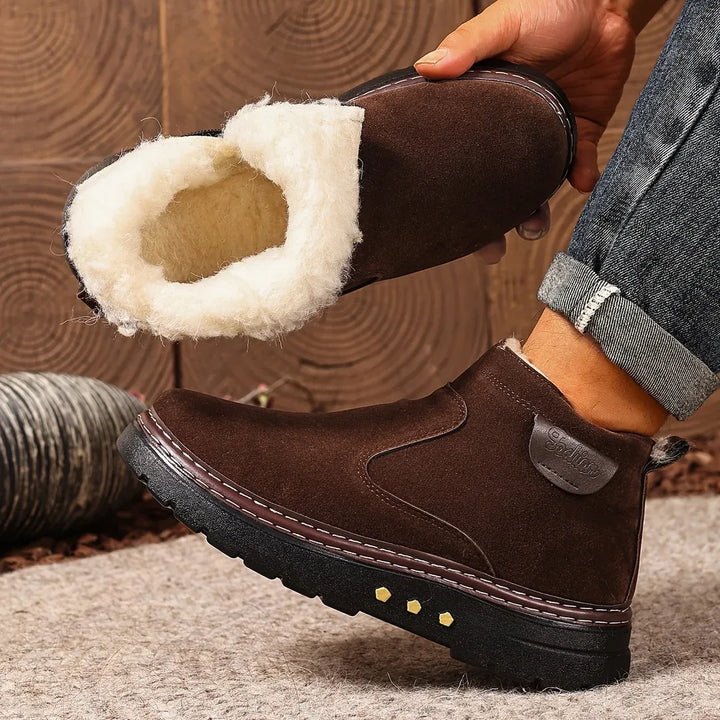 Women's Orthopedic Non-Slip Ankle Boots Brown.webp