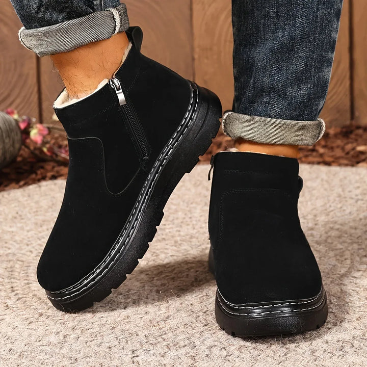 Women's Orthopedic Non-Slip Ankle Boots Black.webp