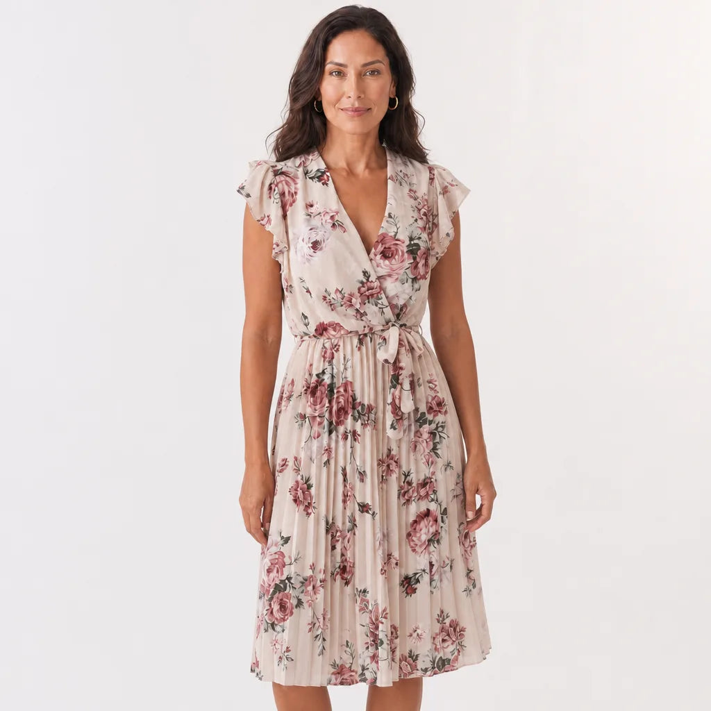 Women's Dewey Printed Ruffle Dress