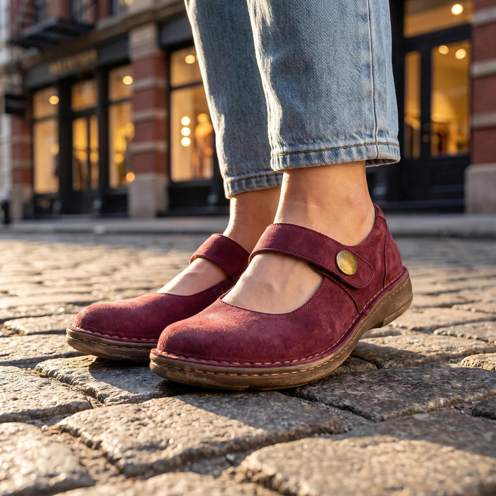 Women's Red Piper Platform Flats